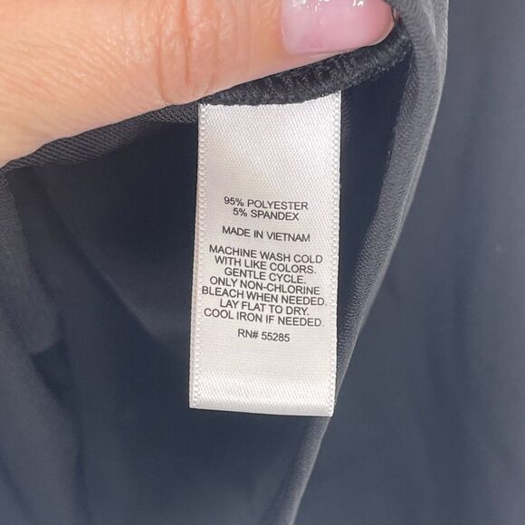 Express Womens Black Top Size S‎ Solid Thin Straps Club Sleeveless NWT - Picture 4 of 6